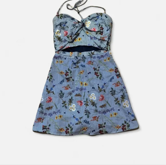 Bailey 44 Floral Garden  Mini Dress SZ 10 - Picture 3 of 5